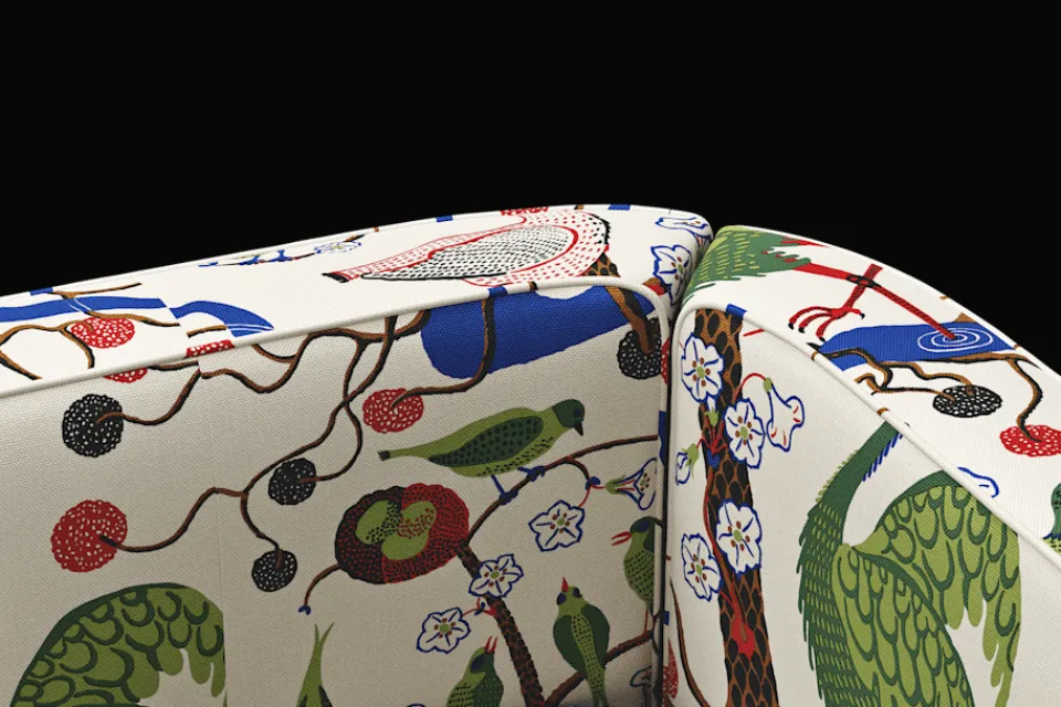 Soffor & Schäslonger*Björn Trägårdh Soffa 136 Gröna Fåglar, Multi