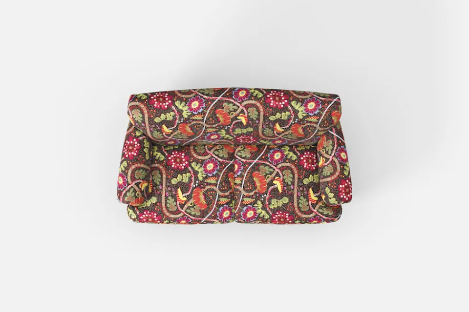 Soffor & Schäslonger*Josef Frank Soffa 678 Mirakel, Mörkbrun