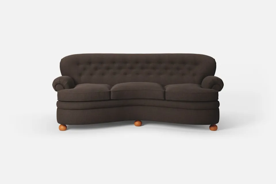 Soffor & Schäslonger*Josef Frank Soffa 968 Möbellin, Mörkbrun