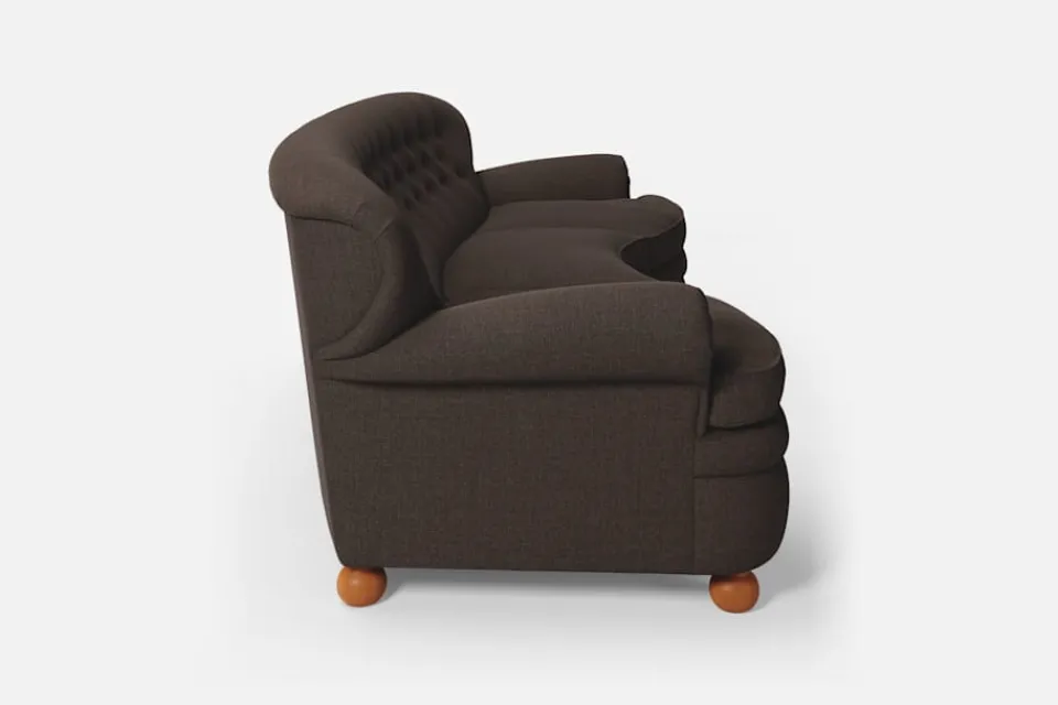 Soffor & Schäslonger*Josef Frank Soffa 968 Möbellin, Mörkbrun