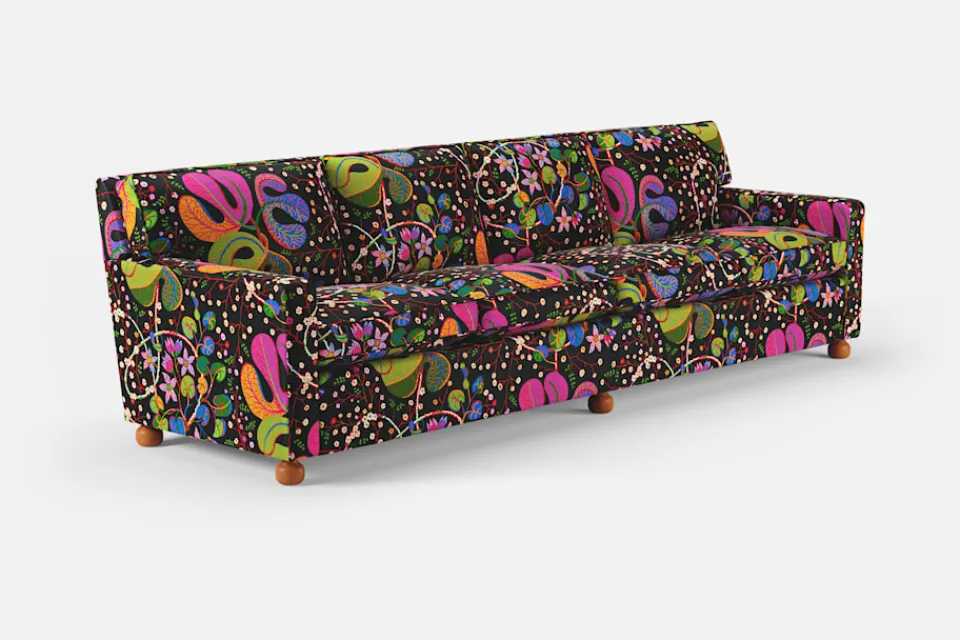 Soffor & Schäslonger*Josef Frank Soffa 3031 Teheran, Svart