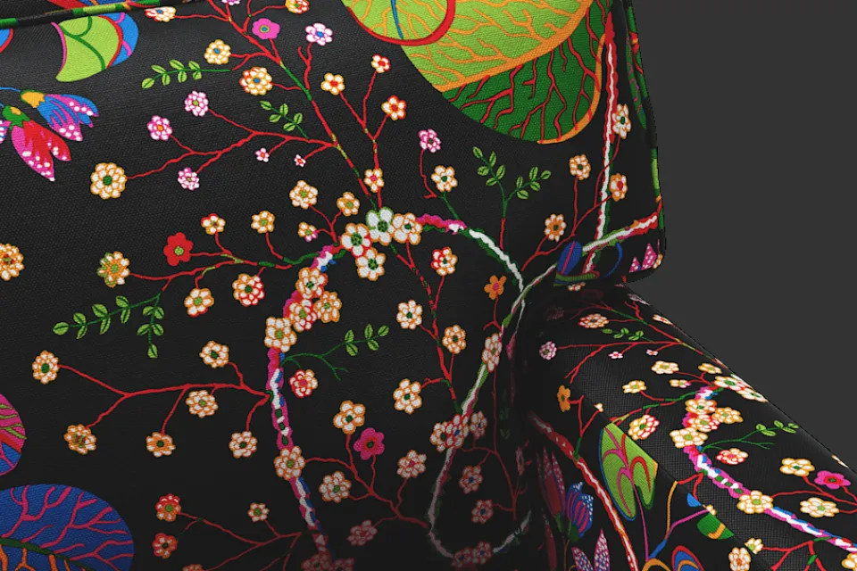 Soffor & Schäslonger*Josef Frank Soffa 3031 Teheran, Svart