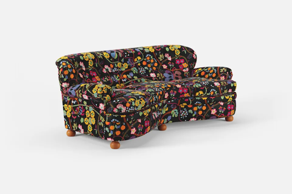 Soffor & Schäslonger*Josef Frank Soffa 968 Baranquilla, Svart