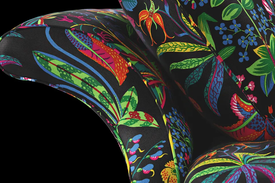 Soffor & Schäslonger*Josef Frank Soffa Liljevalchs Under Ekvatorn, Svart