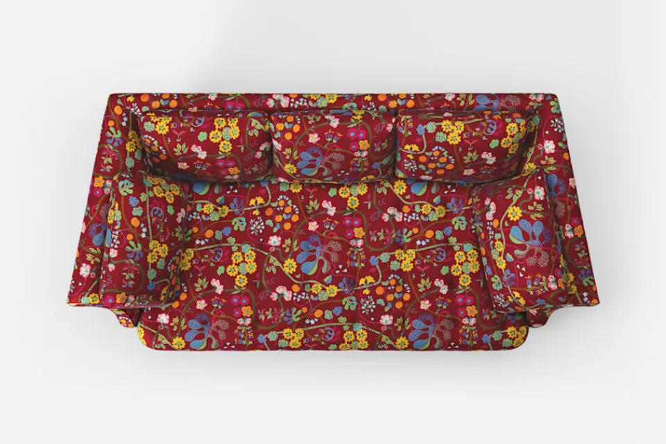 Soffor & Schäslonger*Josef Frank Soffa Liljevalchs Baranquilla, Vinröd