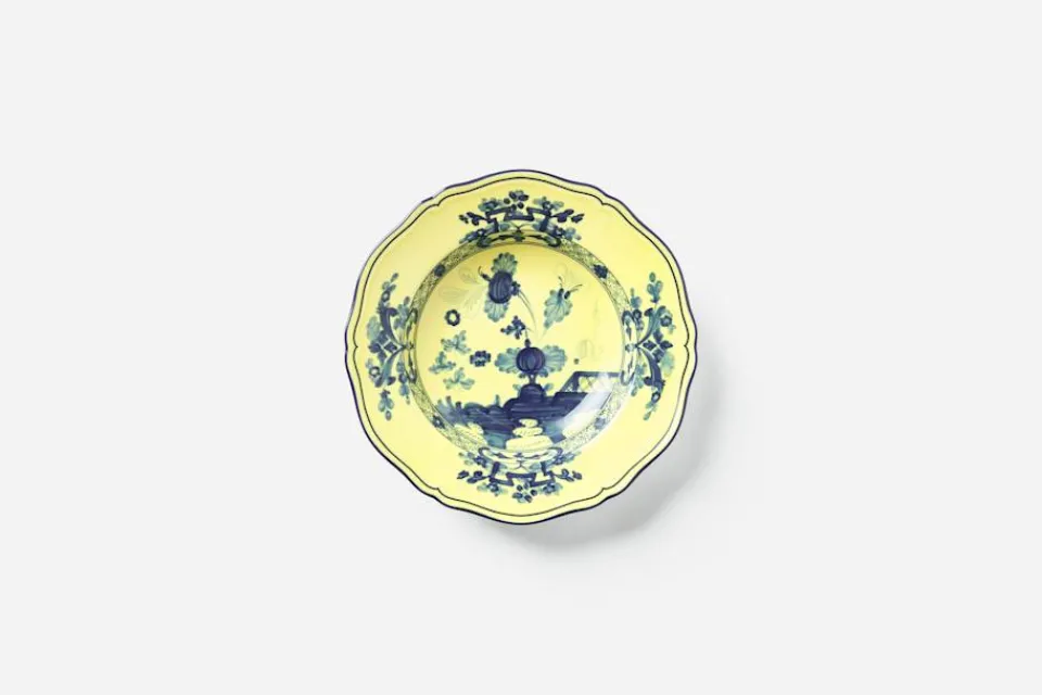 Tallrikar & Skålar*Richard Ginori Sopptallrik Oriente Italiano Citrino