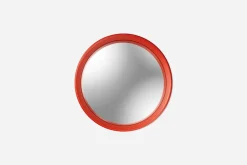 Speglar*Josef Frank Spegel Rund Konvex Trä, Röd
