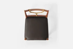 Matstolar*Josef Frank Stol 2238 Läder, Brunsvart