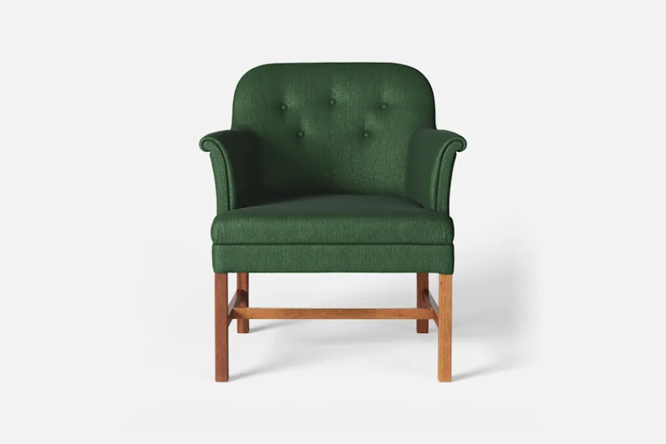 Fåtöljer*Josef Frank Stol 930 Vägen, Mörkgrön