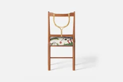 Matstolar*Josef Frank Stol 2238 Mahogny, Gröna Fåglar, Multi