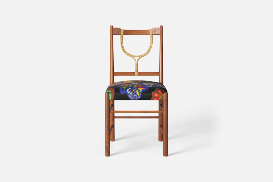 Matstolar*Josef Frank Stol 2238 Mahogny, Poisons, Svart