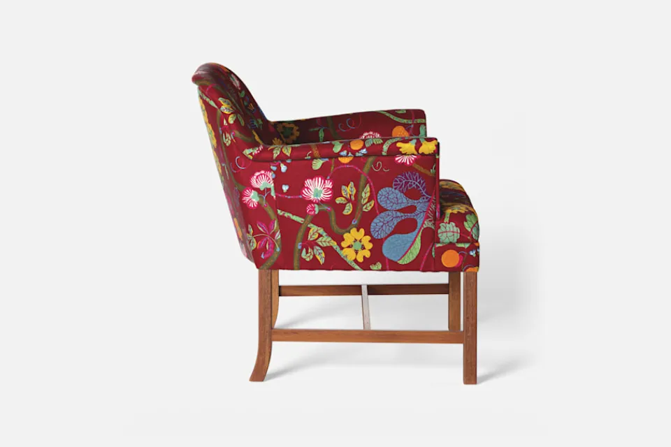 Fåtöljer*Josef Frank Stol 930 Baranquilla, Vinröd