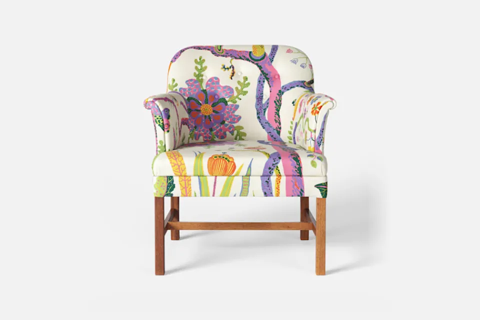 Fåtöljer*Josef Frank Stol 930 Hawai, Vit