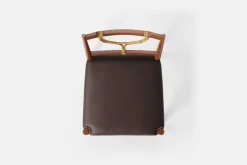 Matstolar*Josef Frank Stol 2238 Läder, Mörkbrun