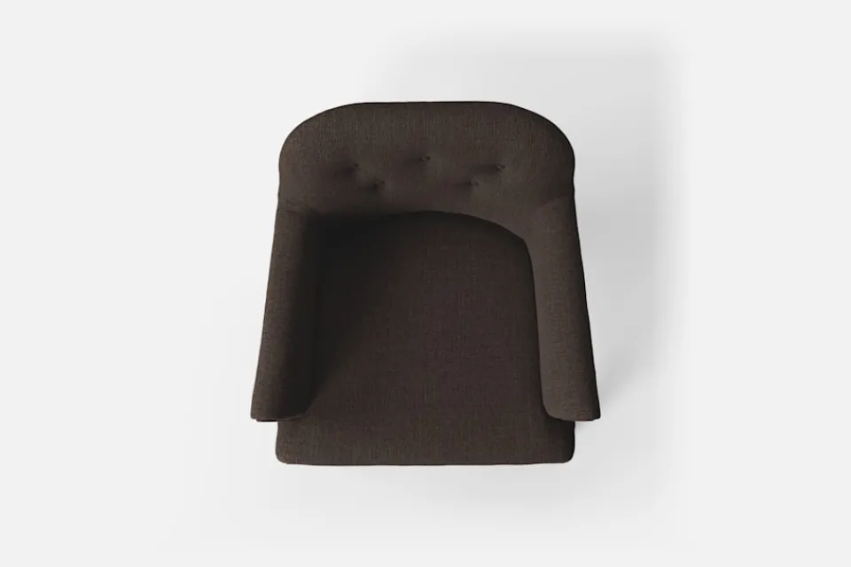 Fåtöljer*Josef Frank Stol 930 Möbellin, Mörkbrun