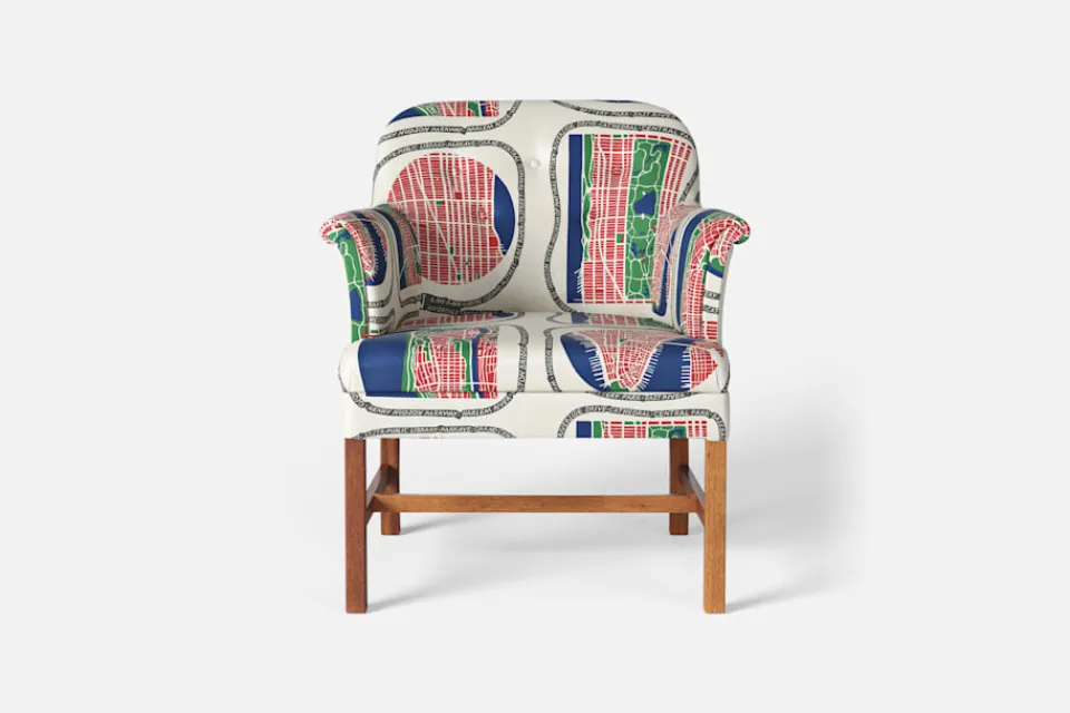 Fåtöljer*Josef Frank Stol 930 Manhattan, Multi