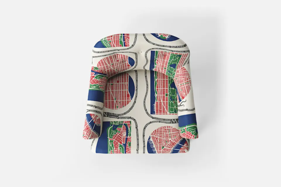 Fåtöljer*Josef Frank Stol 930 Manhattan, Multi