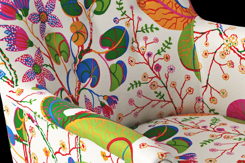 Fåtöljer*Josef Frank Stol 930 Teheran, Vit