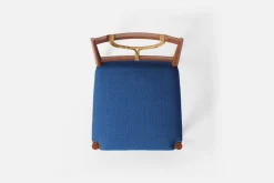 Matstolar*Josef Frank Stol 2238 Mahogny, Möbellin, Blå