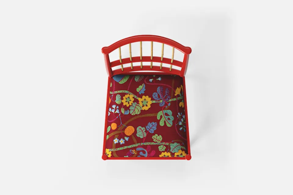 Matstolar*Josef Frank Stol 2025 Baranquilla, Vinröd