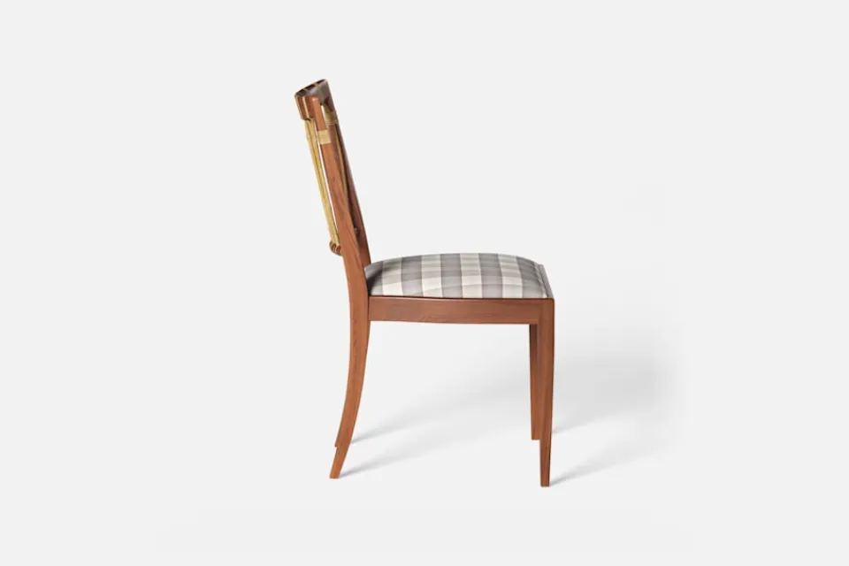 Matstolar*Josef Frank Stol 1165 Gripsholmsruta, Grå