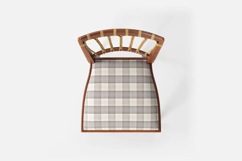 Matstolar*Josef Frank Stol 1165 Gripsholmsruta, Grå