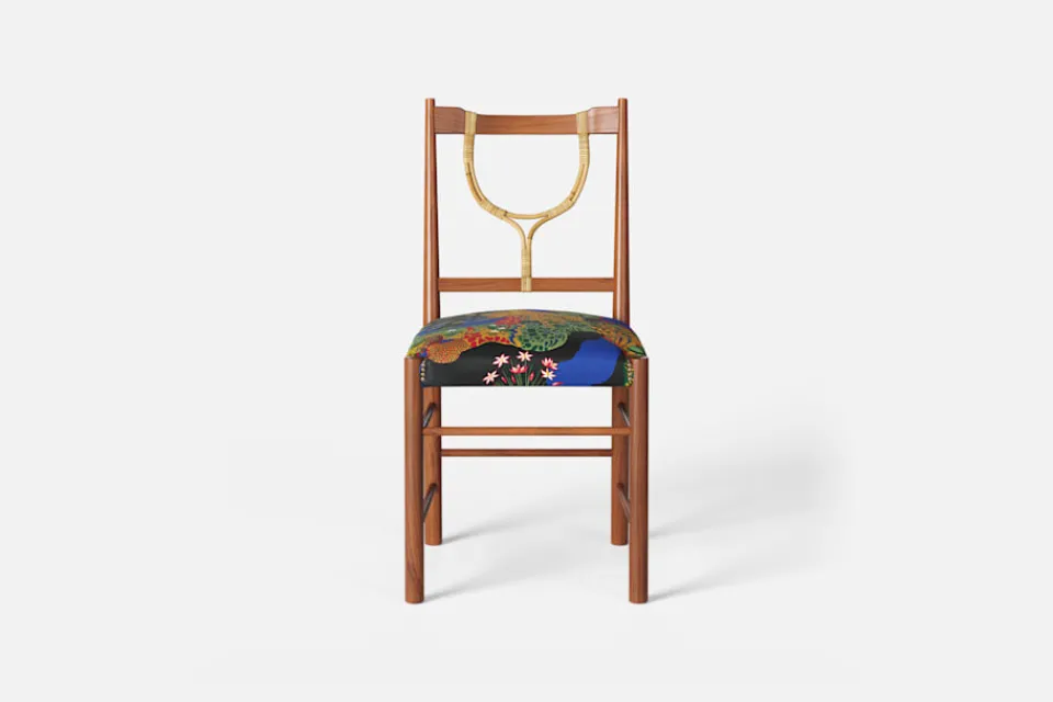 Matstolar*Josef Frank Stol 2238 Mahogny, Anakreon, Svart