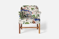 Fåtöljer*Josef Frank Stol 930 Gröna Fåglar, Multi