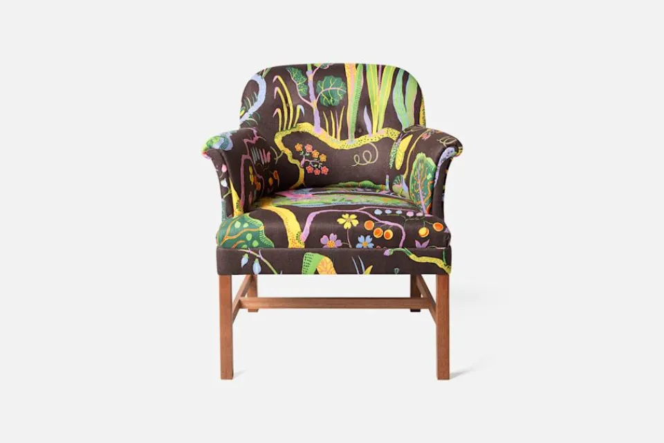 Fåtöljer*Josef Frank Stol 930 Hawai, Brun