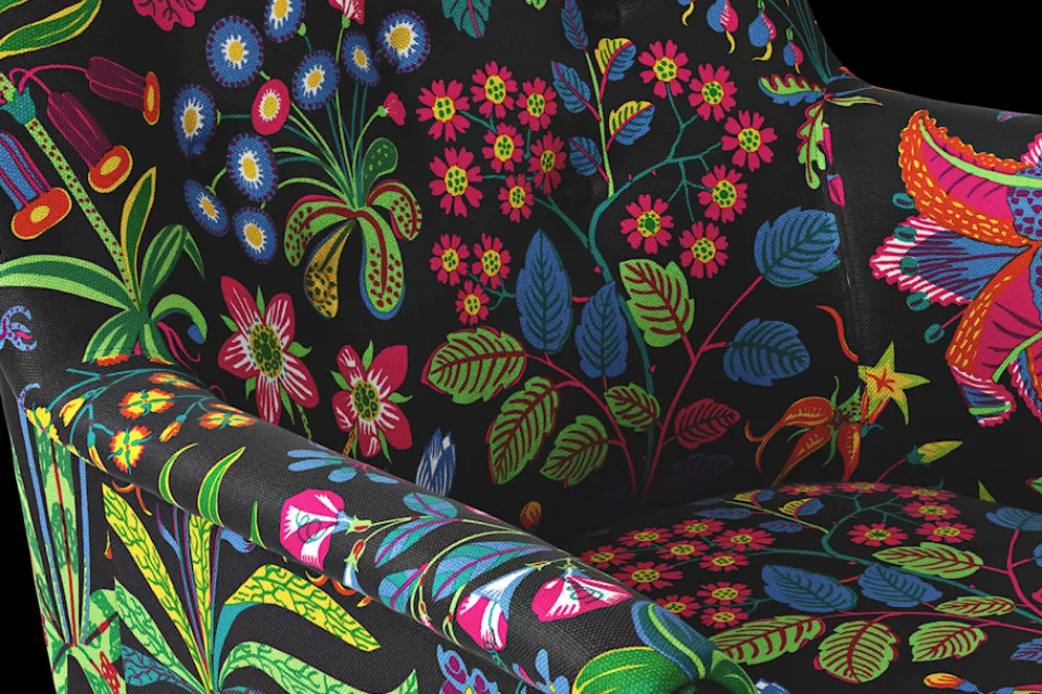 Fåtöljer*Josef Frank Stol 930 Under Ekvatorn, Svart