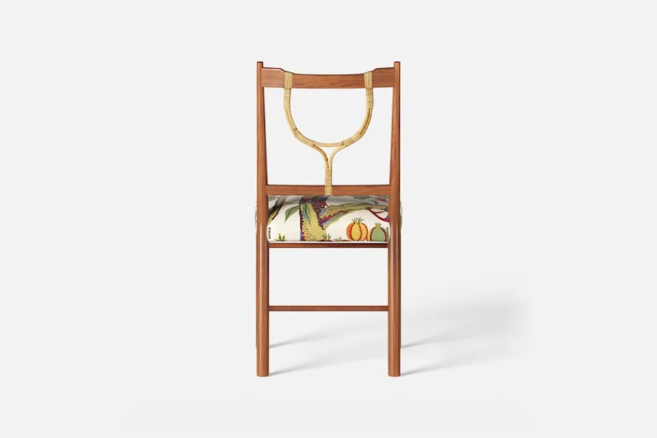 Matstolar*Josef Frank Stol 2238 Mahogny, Vegetable Tree, Multi