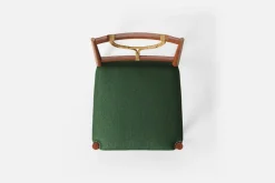 Matstolar*Josef Frank Stol 2238 Mahogny, Vägen, Mörkgrön