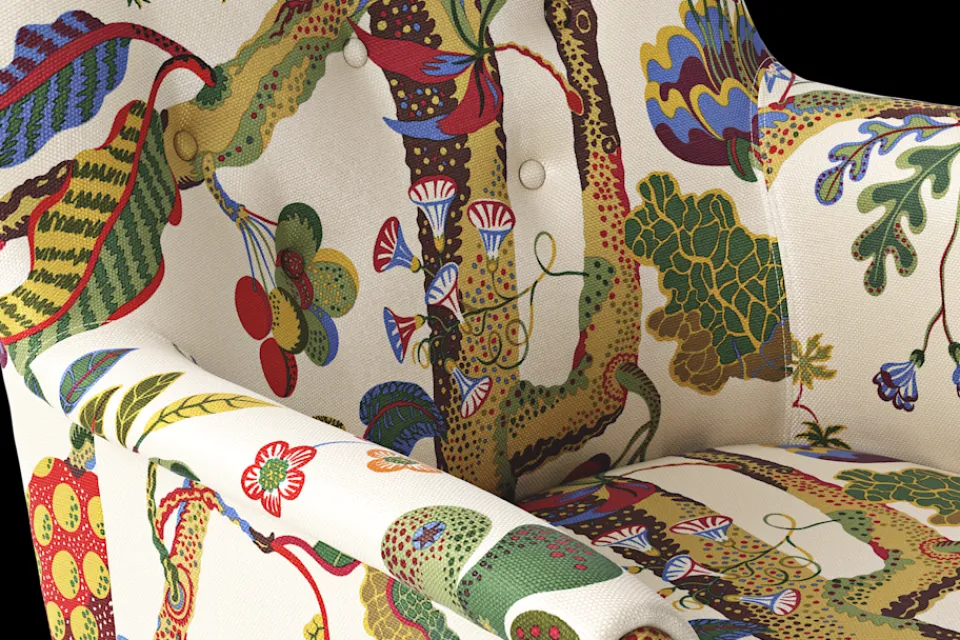 Fåtöljer*Josef Frank Stol 930 Vegetable Tree, Multi