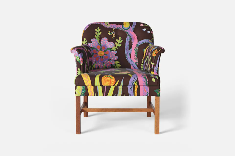Fåtöljer*Josef Frank Stol 930 Hawai, Brun