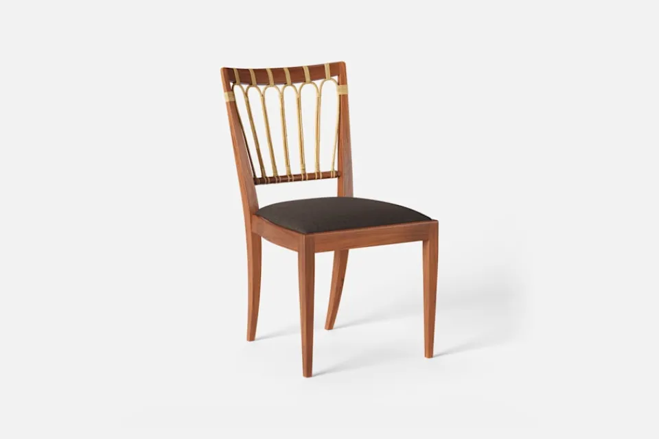 Matstolar*Josef Frank Stol 1165 Möbellin, Mörkbrun