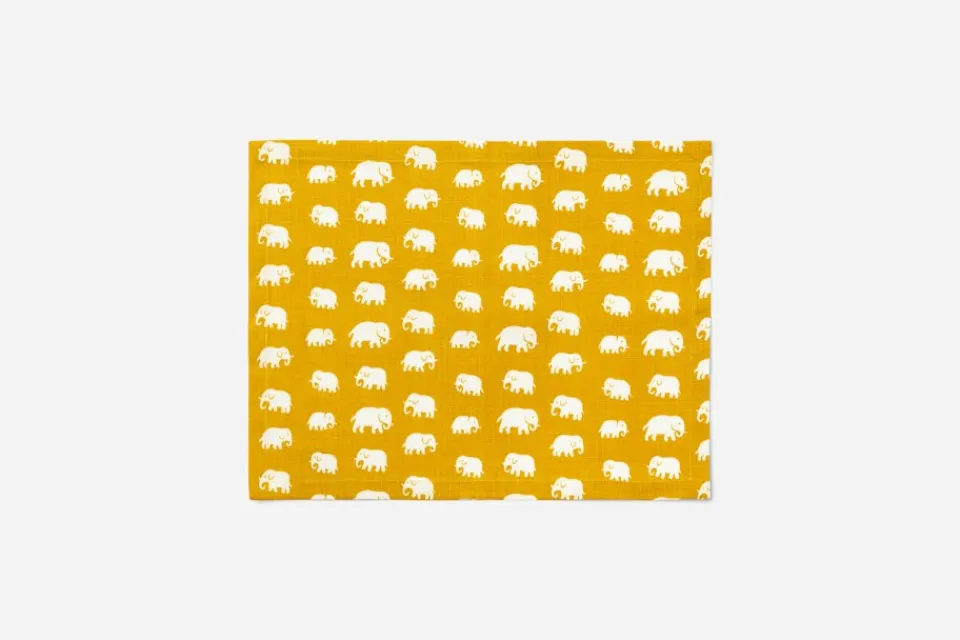 Underlägg & Tabletter|Kök & Dukningstextil*Estrid Ericson Tablett Elefant Gul