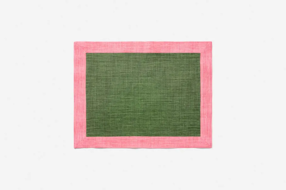 Underlägg & Tabletter|Kök & Dukningstextil*Svenskt Tenn Tablett Lin Kontrastkant Murgröna