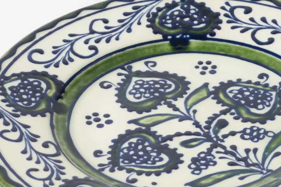 Tallrikar & Skålar*Botosani Design Tallrik Blå Blomma