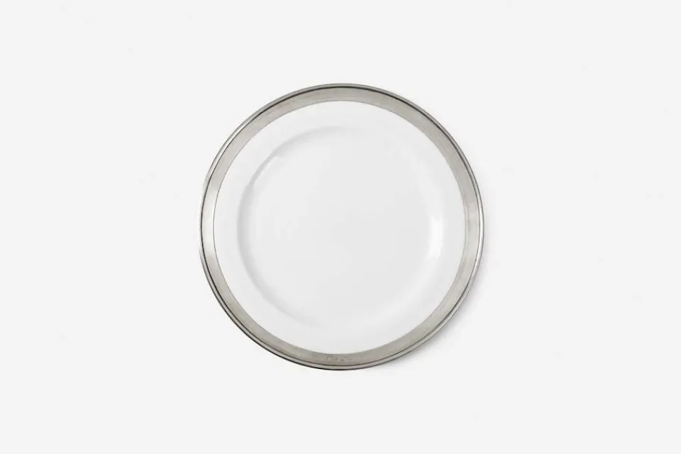 Tallrikar & Skålar|Dukningsdetaljer I Tenn*Cosi Tabellini Tallrik med Tennkant