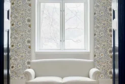 Mönstrade Tapeter*Josef Frank Tapet Eldblomman Gråblå