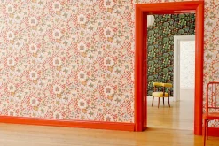 Mönstrade Tapeter*Josef Frank Tapet Eldblomman Gråblå