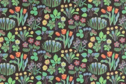 Mönstrade Tapeter*Josef Frank Tapet Vårklockor Svart