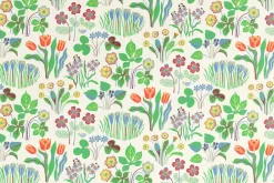 Mönstrade Tapeter*Josef Frank Tapet Vårklockor Vit
