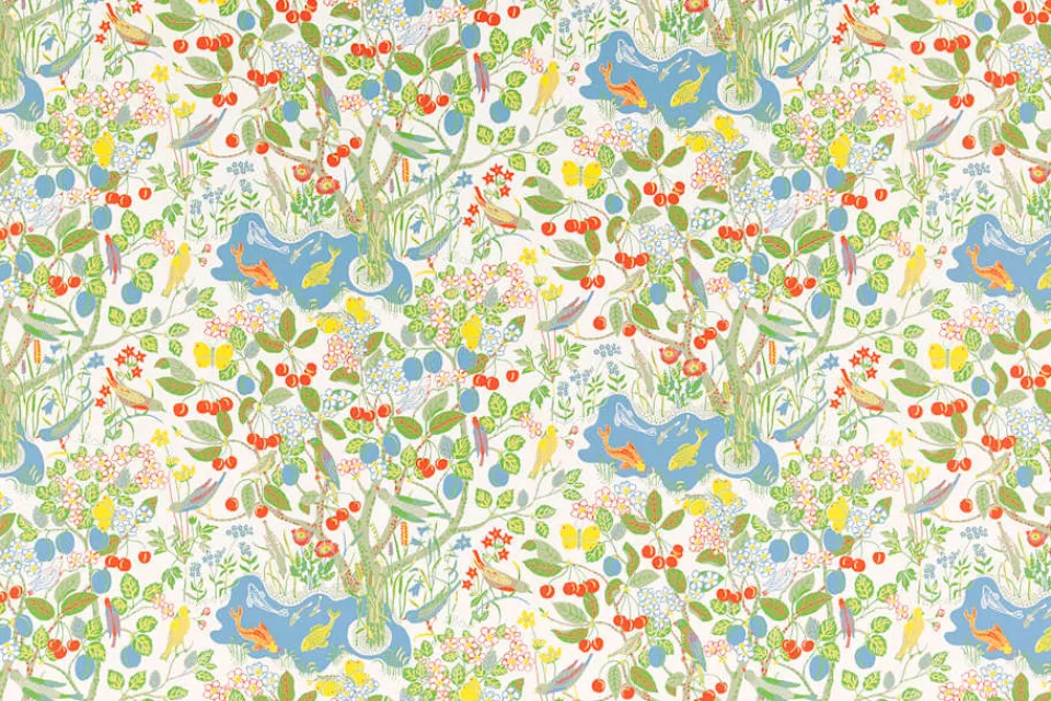 Tapetprover*Josef Frank Tapetprov Paradiset Vit