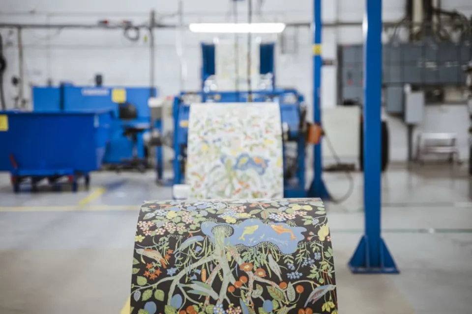 Tapetprover*Josef Frank Tapetprov Paradiset Vit