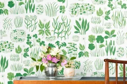 Tapetprover*Josef Frank Tapetprov Söndagsmorgon Grön