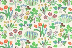 Tapetprover*Josef Frank Tapetprov Vårklockor Vit