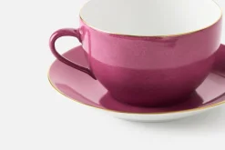 Glas & Koppar*Marie Daage Tekopp med fat Paris Rosa