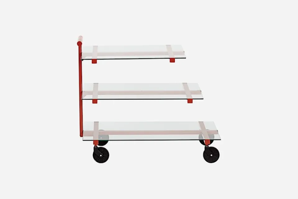 Tevagnar*Josef Frank Tevagn 691 Glas, Röd