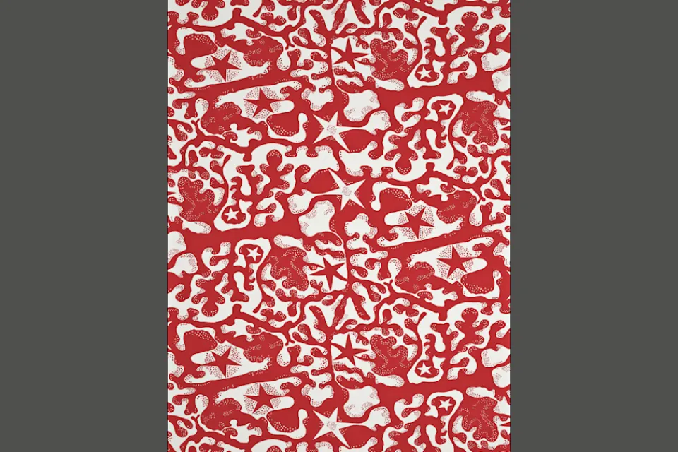 Tyg På Metervara*Josef Frank Textil Aristidia Röd